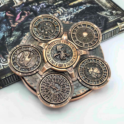 Ember Dice Sigil #001 The Array | 7-in-1 Planetary Spinner DND Dice