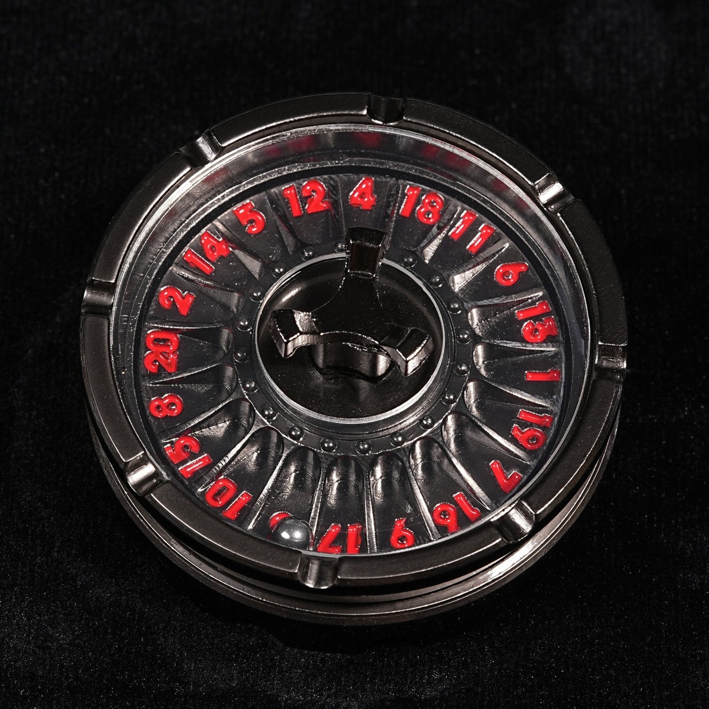 Spinning Steel Ball D20 Roulette Dice | Unique Metal DND Dice Spinner