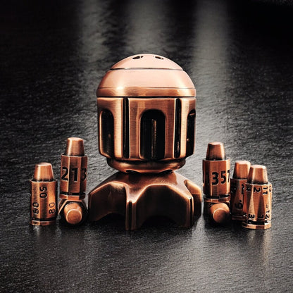 Bronze Revolver | Metal Dice Set for DnD Tabletop Games