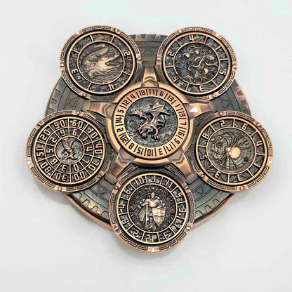 Ember Dice Sigil #001 The Array | 7-in-1 Planetary Spinner DND Dice