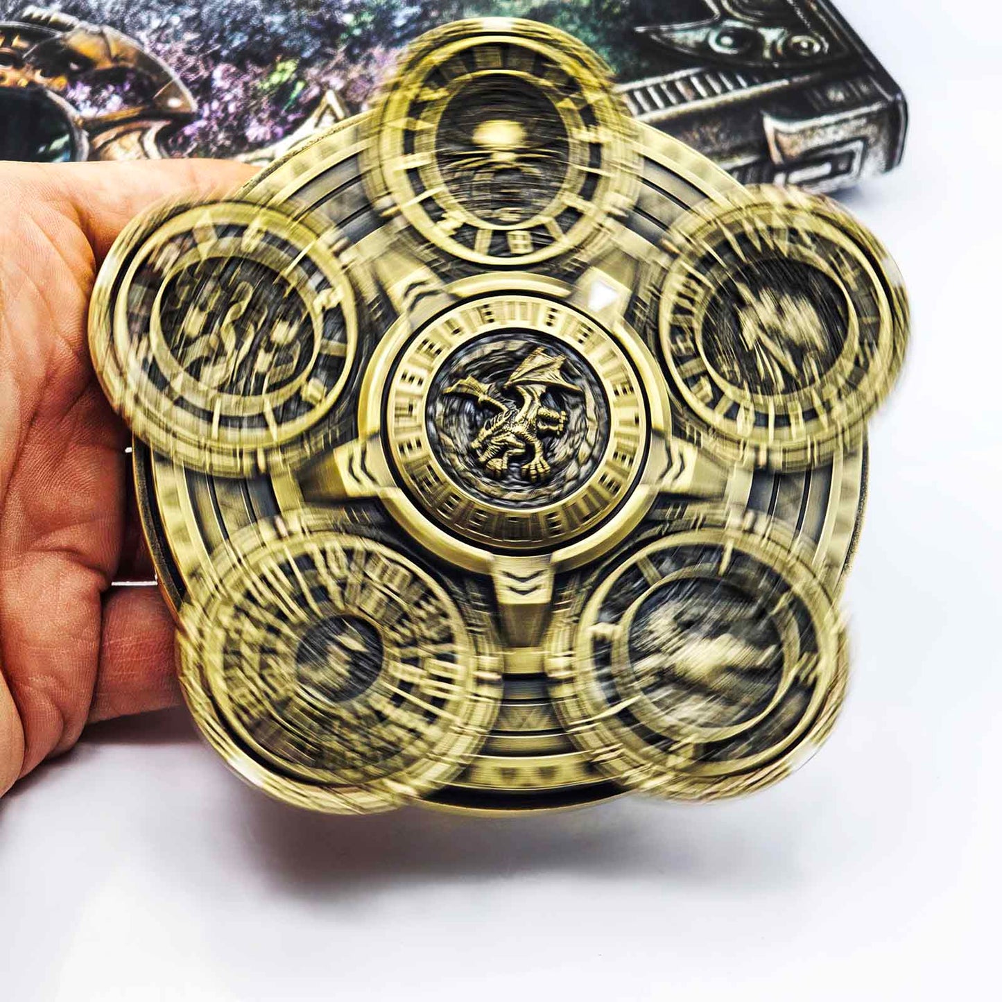 Ember Dice Sigil #001 The Array | 7-in-1 Planetary Spinner DND Dice