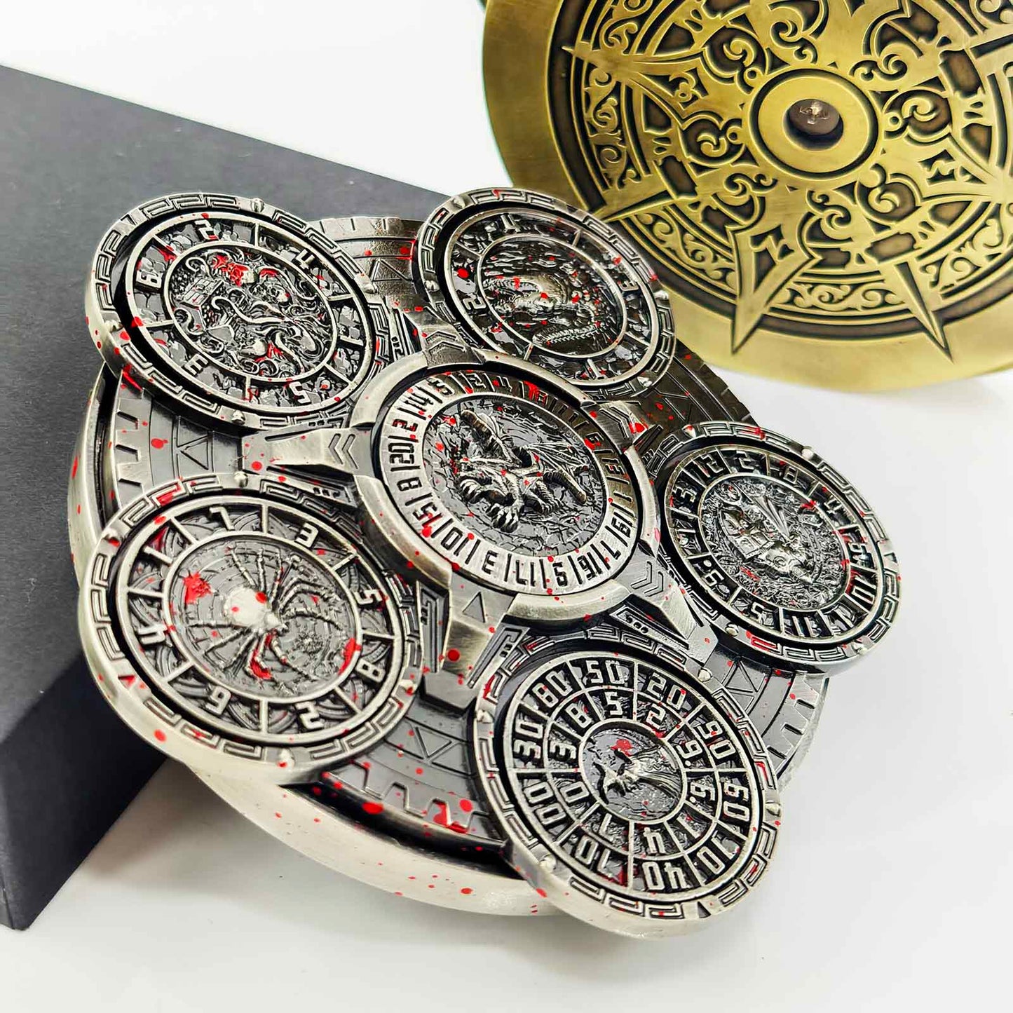 Ember Dice Sigil #001 The Array | 7-in-1 Planetary Spinner DND Dice