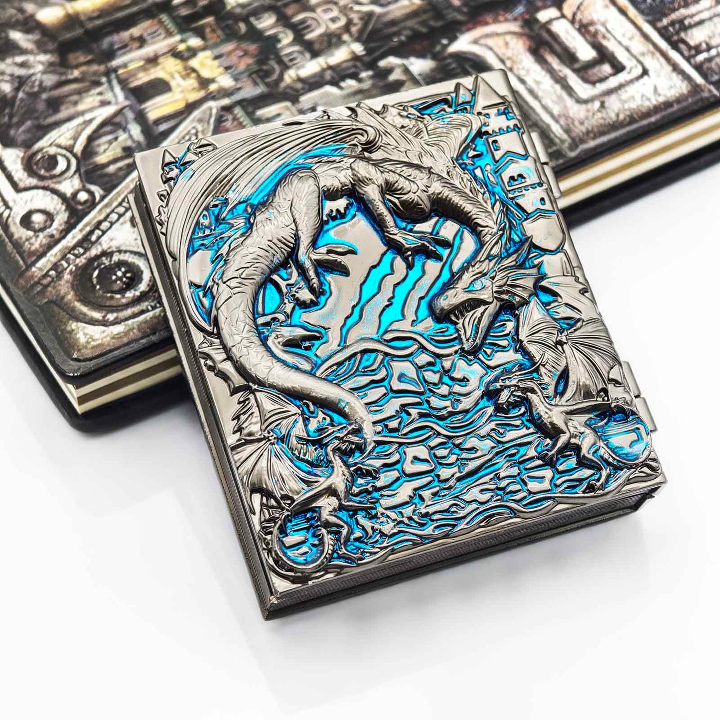【NEW】Ember Dice Codex #O01-Spellbook | 7-in-1 Pocket Spinner DND Dice