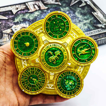 Ember Dice Sigil #001 The Array | 7-in-1 Planetary Spinner DND Dice