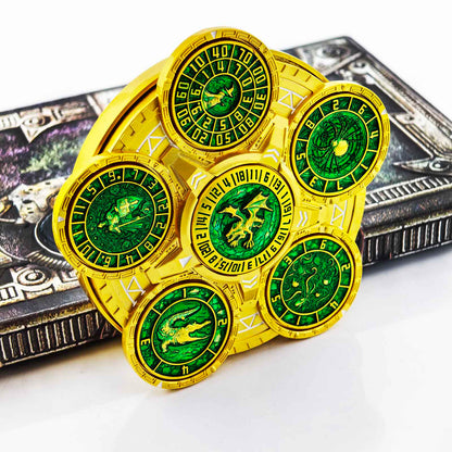 Ember Dice Sigil #001 The Array | 7-in-1 Planetary Spinner DND Dice
