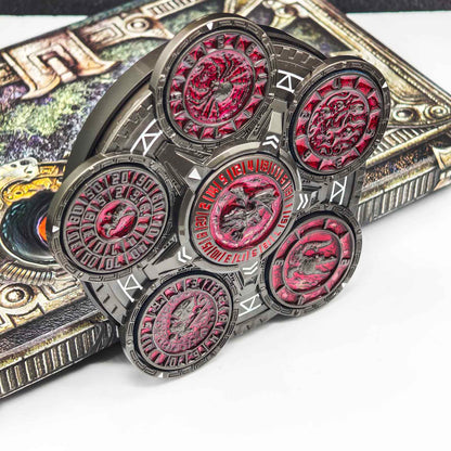 Ember Dice Sigil #001 The Array | 7-in-1 Planetary Spinner DND Dice