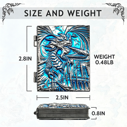【NEW】Ember Dice Codex #O01-Spellbook | 7-in-1 Pocket Spinner DND Dice