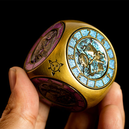 Ember Dice Relic #O02 7-in-1 Monster Cube Spinner DND Dice