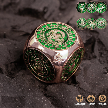 Ember Dice Relic #O02 7-in-1 Monster Cube Spinner DND Dice